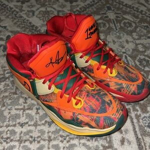 Nike Kyrie Infinity Safety Orange Black High Top Basketball Sneaker with BOX